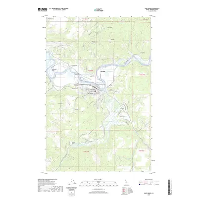 2020 Map of Saint Maries, 2020 Print