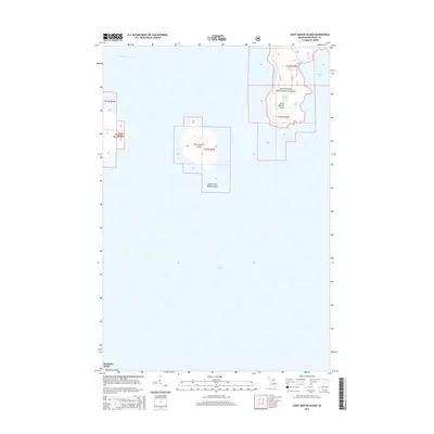 2014 Map of Saint Martin Island, 2014 Print