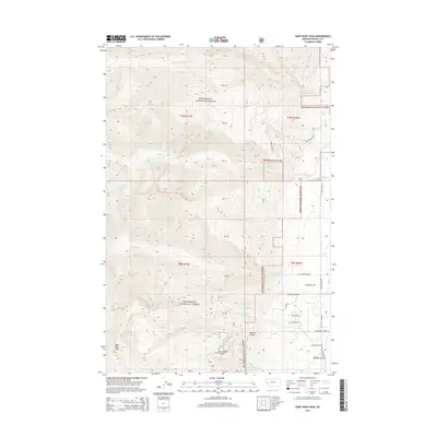 2014 Map of Saint Mary Peak, 2014 Print