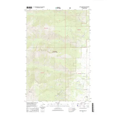 2017 Map of Saint Mary Peak, 2017 Print