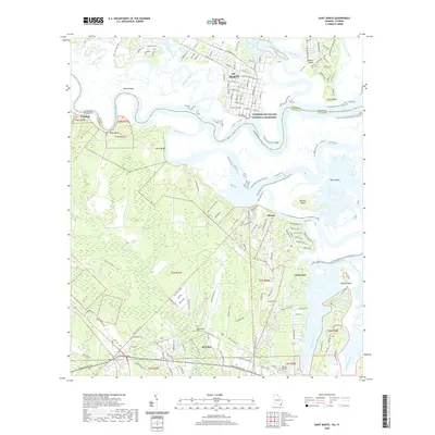 2020 Map of Saint Marys, 2020 Print