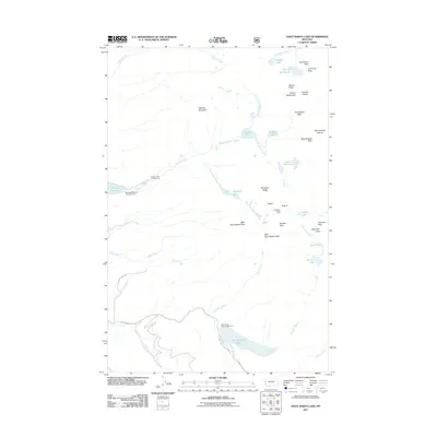 2011 Map of Saint Marys Lake, 2011 Print