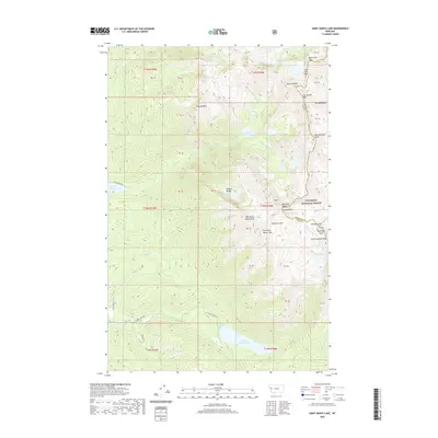 2020 Map of Saint Marys Lake, 2020 Print