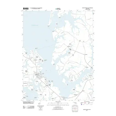 2011 Map of Saint Michaels, 2011 Print