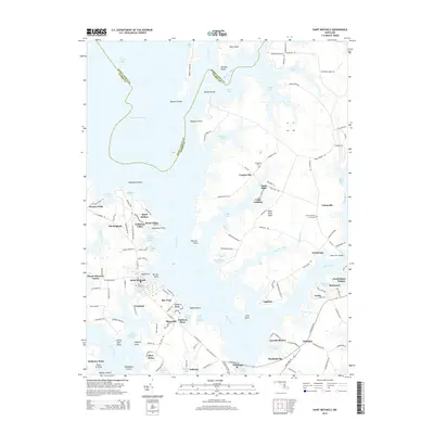 2014 Map of Saint Michaels, 2014 Print