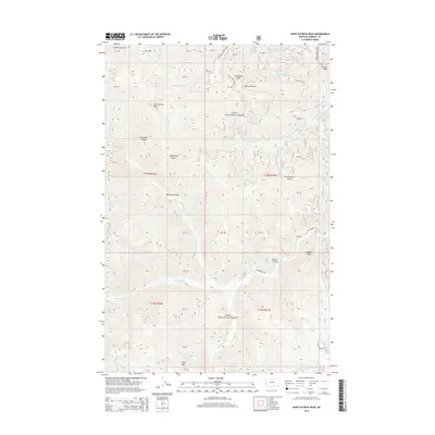 2014 Map of Saint Patrick Peak, 2014 Print
