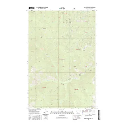 2017 Map of Saint Patrick Peak, 2017 Print