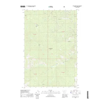 2020 Map of Saint Patrick Peak, 2020 Print