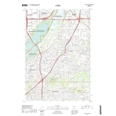 2019 Map of Saint Paul SW, 2019 Print
