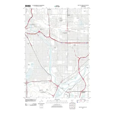 2010 Map of Saint Paul West, 2010 Print