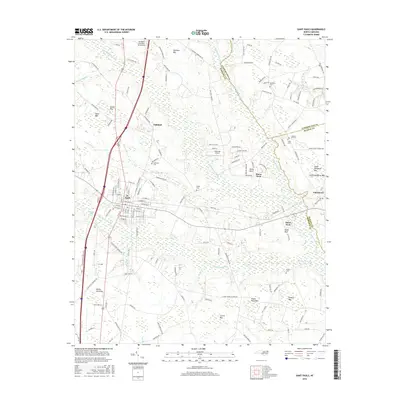 2016 Map of Saint Pauls, 2016 Print