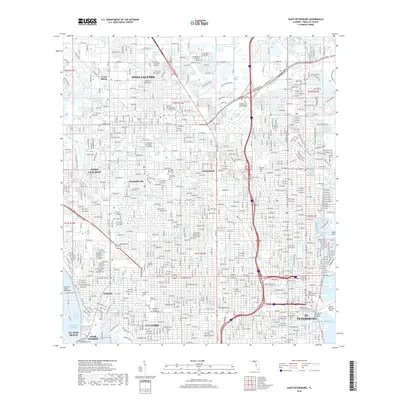 2018 Map of Saint Petersburg, 2018 Print