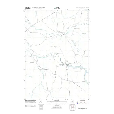 2013 Map of Saint Regis Falls, 2013 Print