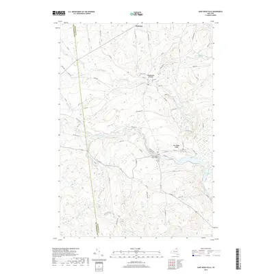 2019 Map of Saint Regis Falls, 2019 Print