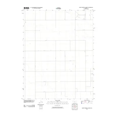 2010 Map of Sainte Theresa Church, 2010 Print