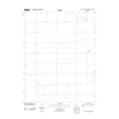 2012 Map of Sainte Theresa Church, 2012 Print