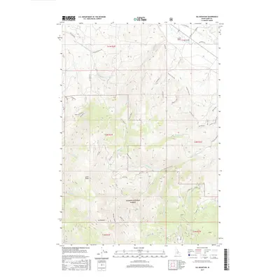 2017 Map of Sal Mountain, 2017 Print