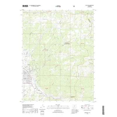 2019 Map of Salida East, 2019 Print