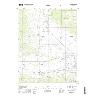 2019 Map of Salida West, 2019 Print