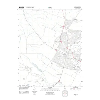 2012 Map of Salinas, 2012 Print