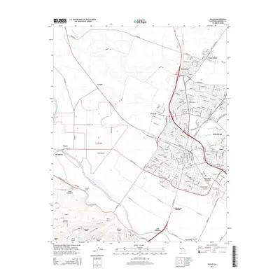 2015 Map of Salinas, 2015 Print