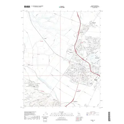 2018 Map of Salinas, 2018 Print