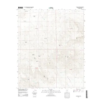 2013 Map of Salinas Peak, 2013 Print