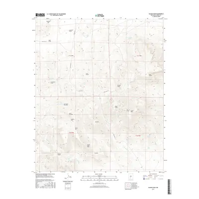 2017 Map of Salinas Peak, 2017 Print
