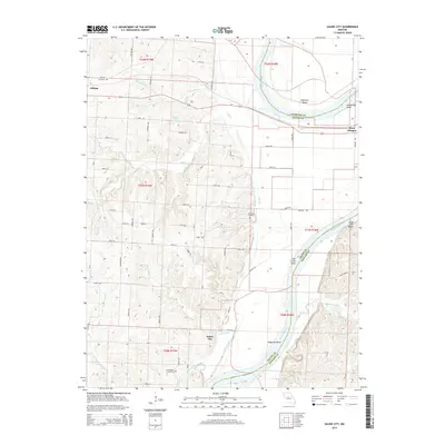 2014 Map of Saline City, 2014 Print