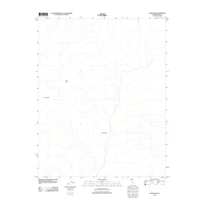 2012 Map of Saline Peak, 2012 Print