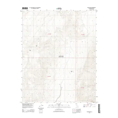 2015 Map of Saline Peak, 2015 Print