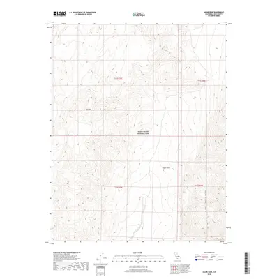 2018 Map of Saline Peak, 2018 Print