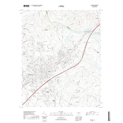 2019 Map of Salisbury, 2019 Print