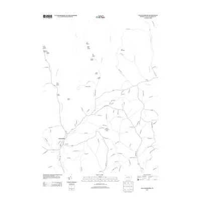 2013 Map of Salladasburg, 2013 Print