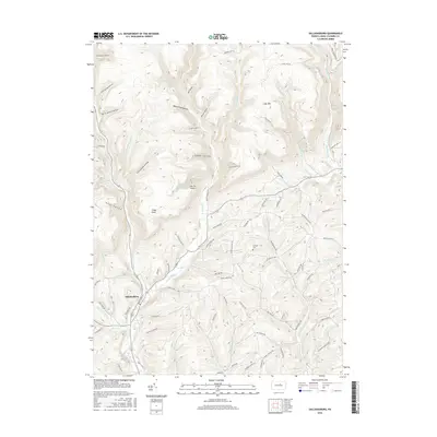 2016 Map of Salladasburg, 2016 Print