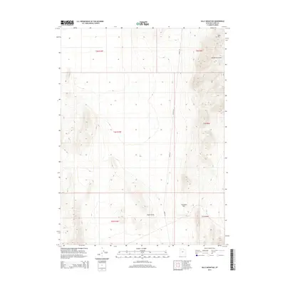 2014 Map of Sally Mountain, 2014 Print