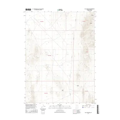 2017 Map of Sally Mountain, 2017 Print