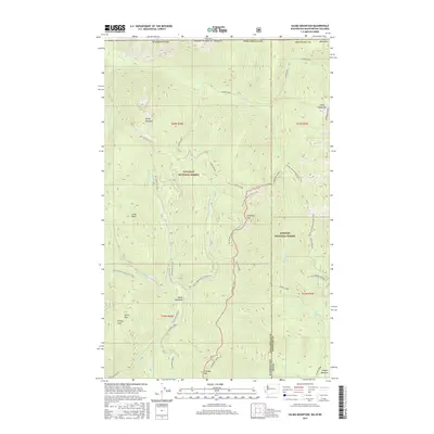 2017 Map of Salmo Mountain, 2017 Print