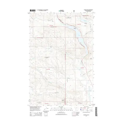 2014 Map of Salmon Lake, 2014 Print