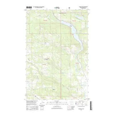2017 Map of Salmon Lake, 2017 Print