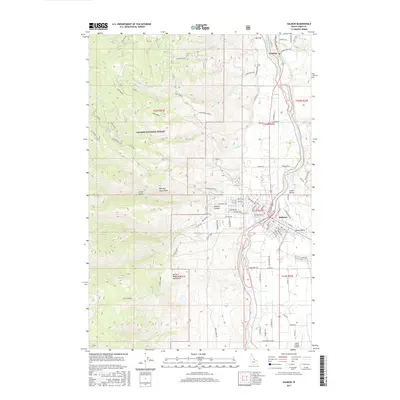 2017 Map of Salmon, 2017 Print