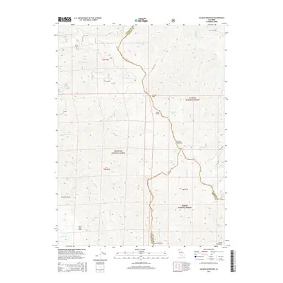 2015 Map of Salmon Mountain, 2015 Print