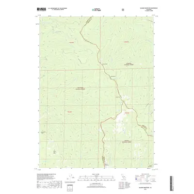 2018 Map of Salmon Mountain, 2018 Print