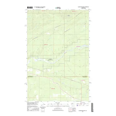 2017 Map of Salmon River West, 2017 Print