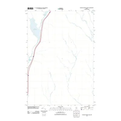 2011 Map of Salmon Stream Lake, 2011 Print