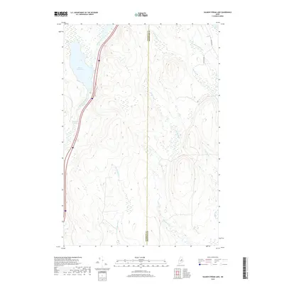 2018 Map of Salmon Stream Lake, 2018 Print