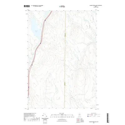 2021 Map of Salmon Stream Lake, 2021 Print