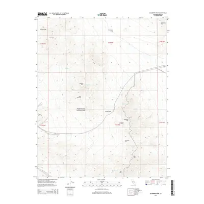 2015 Map of Salsberry Peak, 2015 Print