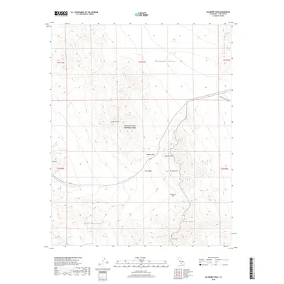 2018 Map of Salsberry Peak, 2018 Print