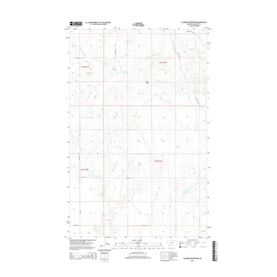 2014 Map of Salsbery Reservoir, 2014 Print